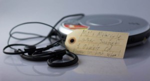 CD player and leather jacket