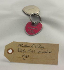 Paisley Belle's vaccination tags