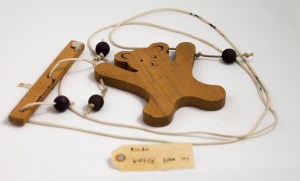 Wooden bear toy
