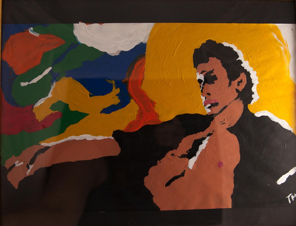 Jeff Goldblum painting